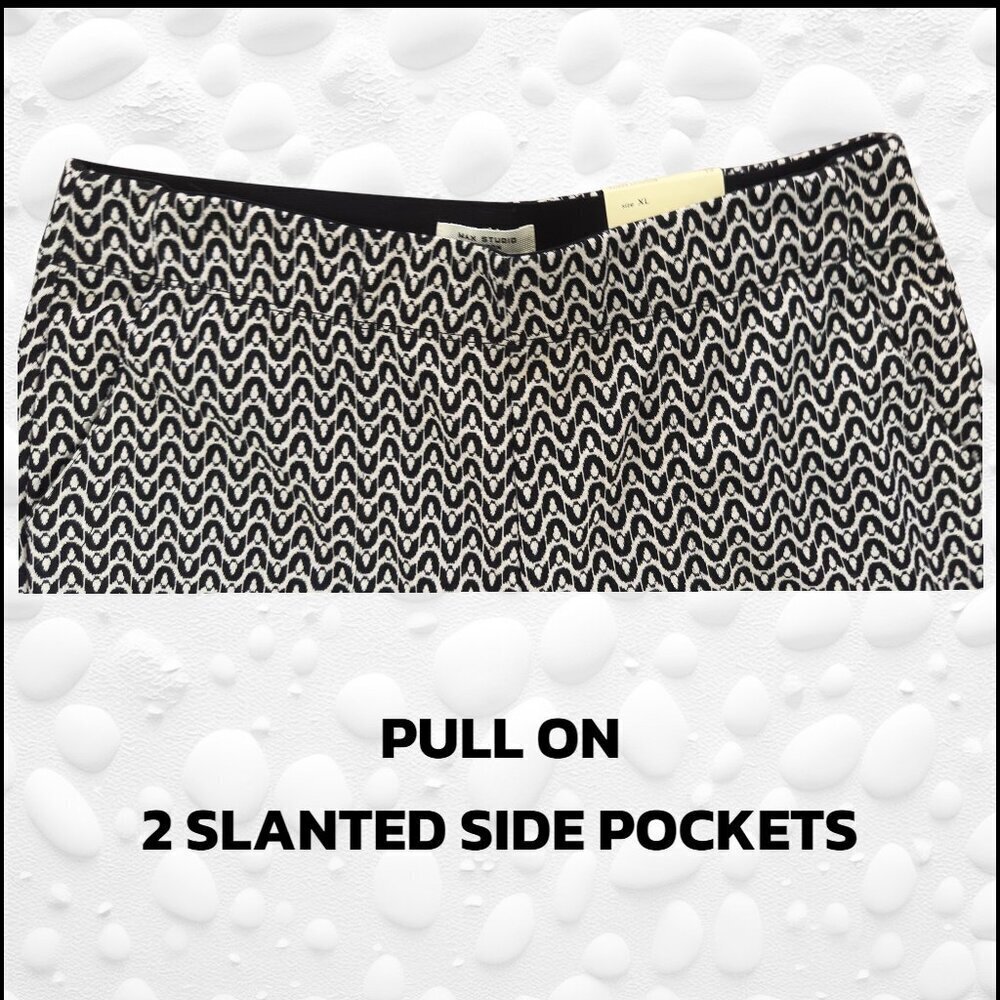 Max Studio London Wide Leg Knit Pants – Size XL – NWT - Picture 2 of 5